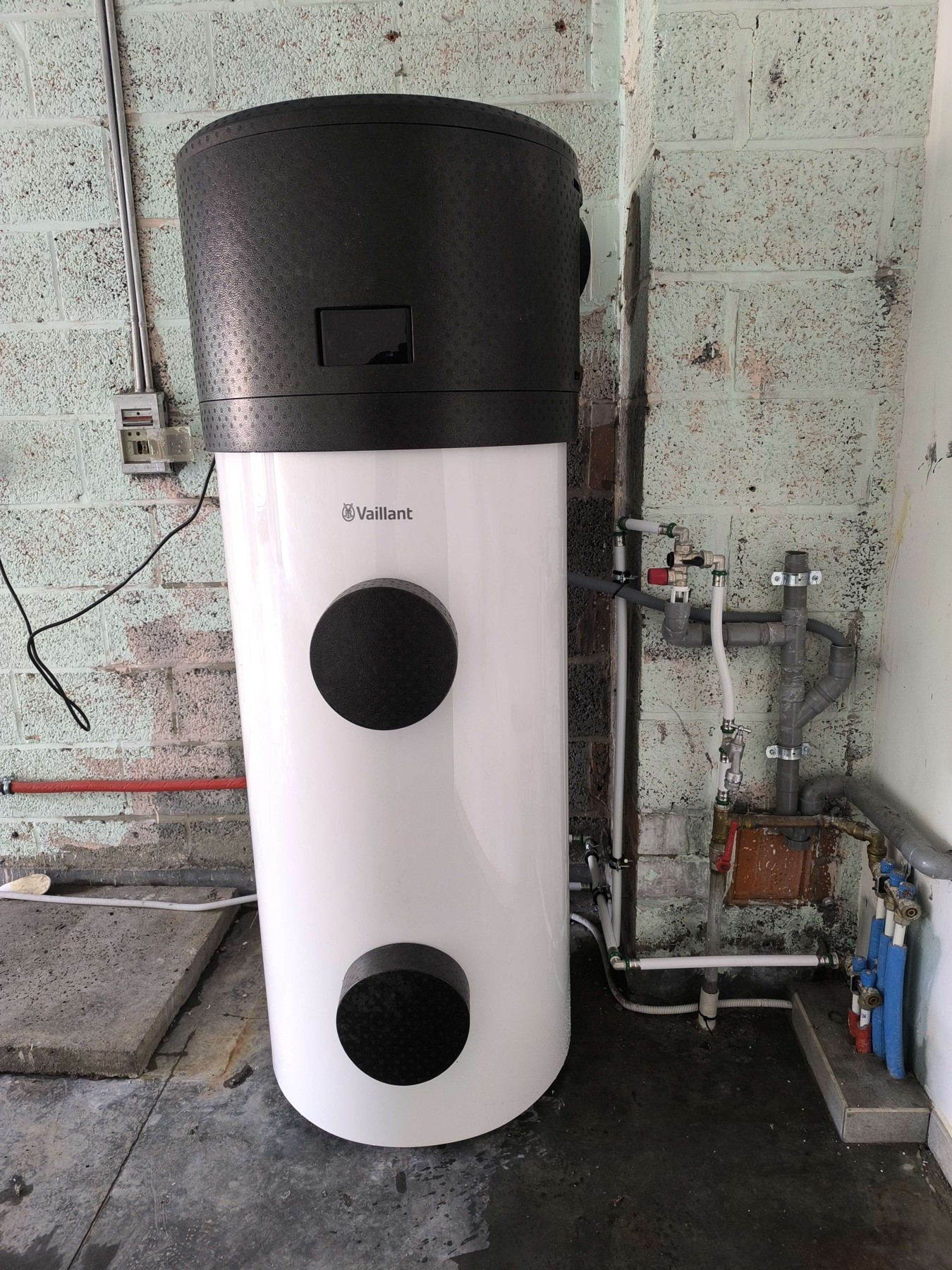 Warmtepompboiler voor sanitair warm water in Waregem